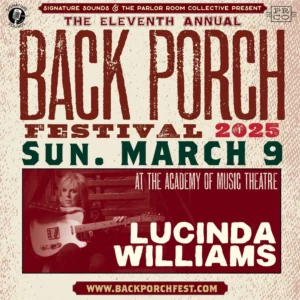 Back Porch Festival Presents Lucinda Williams